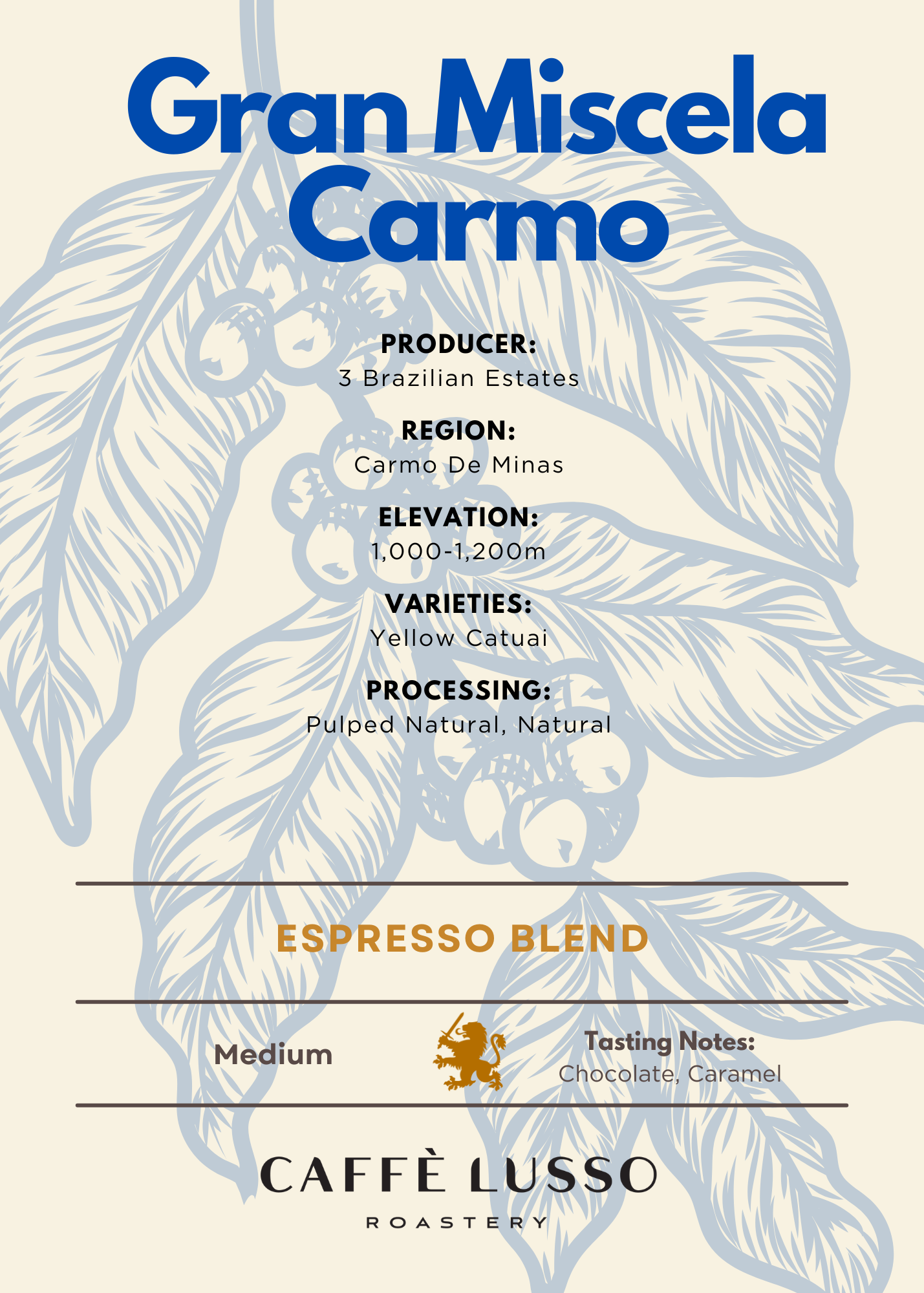 Gran Miscela Carmo Espresso Blend